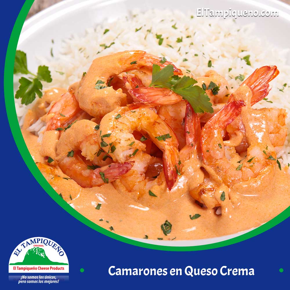 15 Camarones en Queso Crema