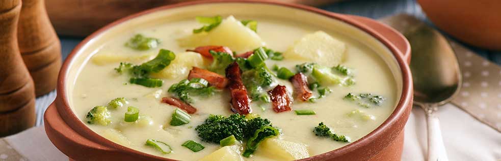 13 Cremosa Sopa de Brocoli y Papa