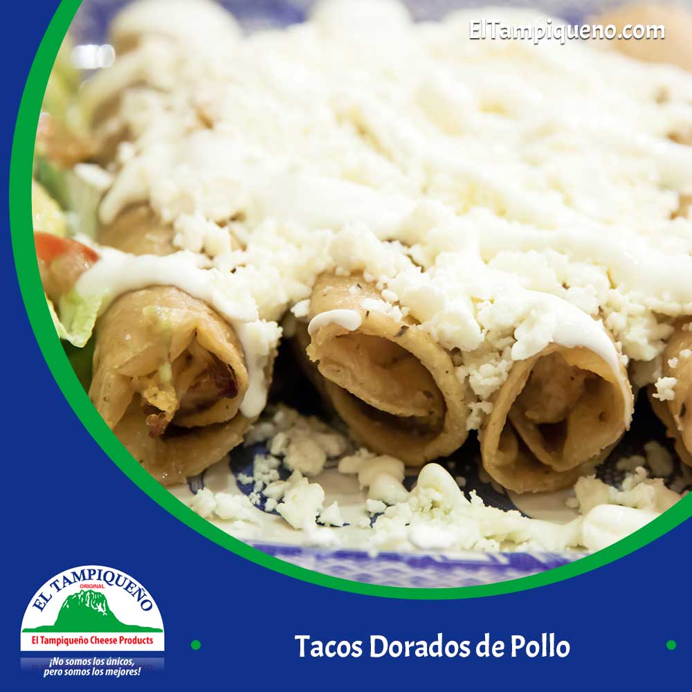 15 Tacos Dorados de Pollo