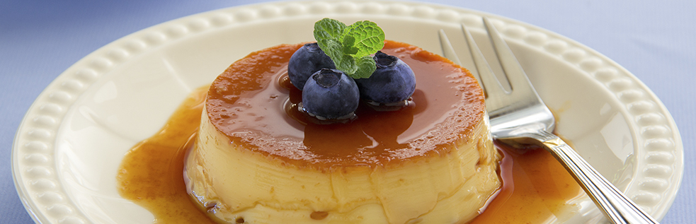 25 Flan de queso crema