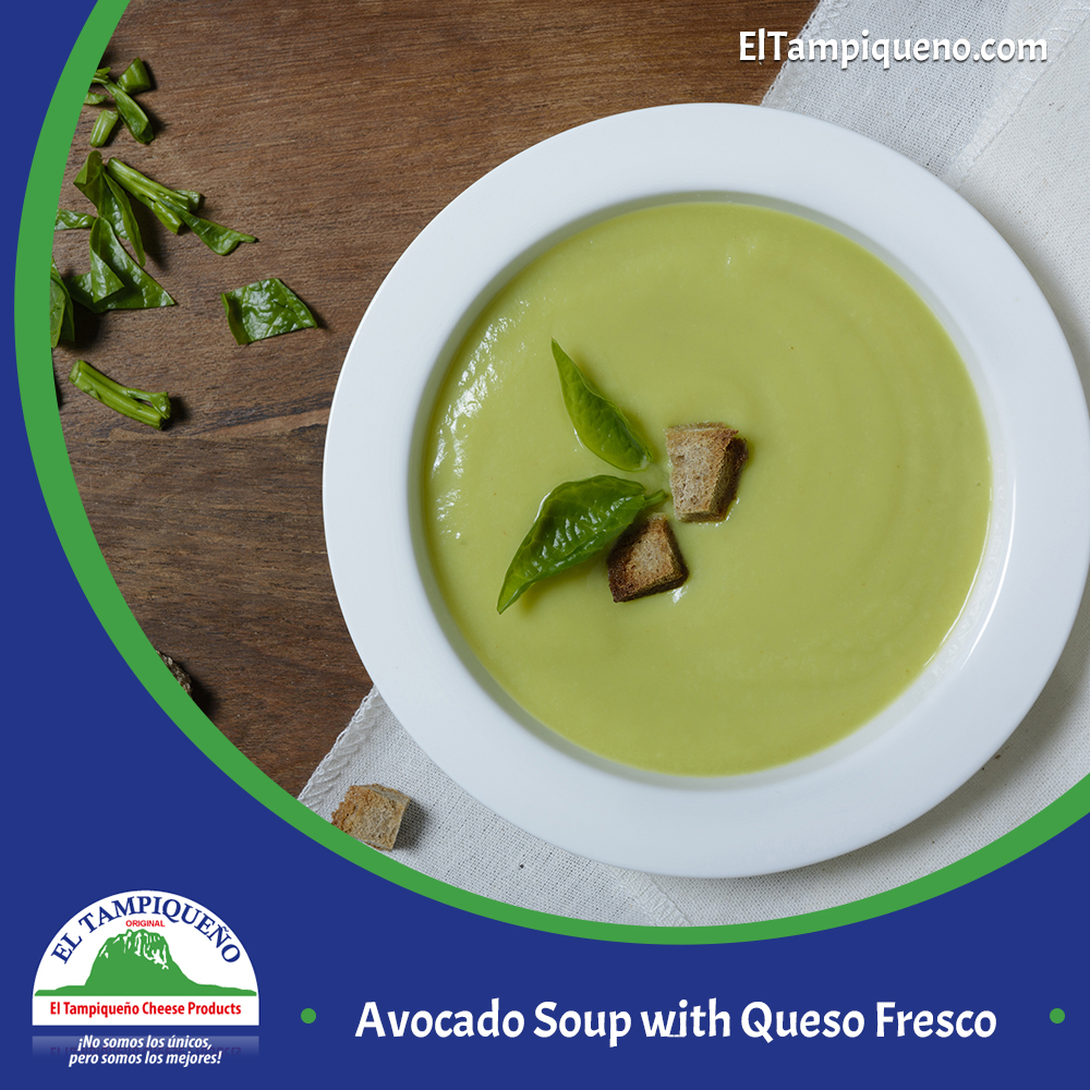 30 Avocado Soup with Queso Fresco