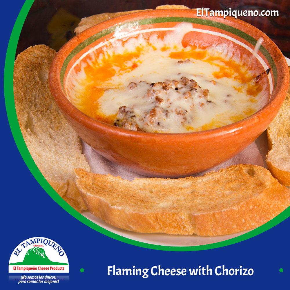 06 Flaming Cheese with Chorizo