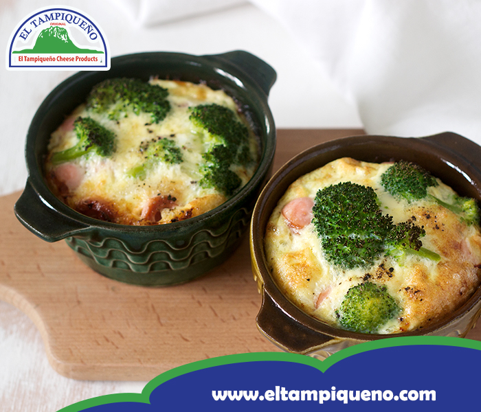 16 BrOcoli al Horno con Jamón y Queso