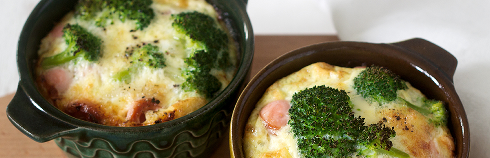 16 BrOcoli al Horno con Jamón y Queso