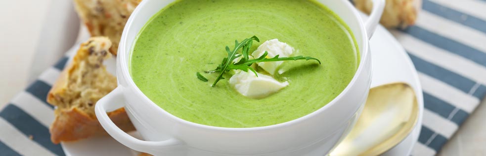 Small Mexican Zucchini Cheese Soup